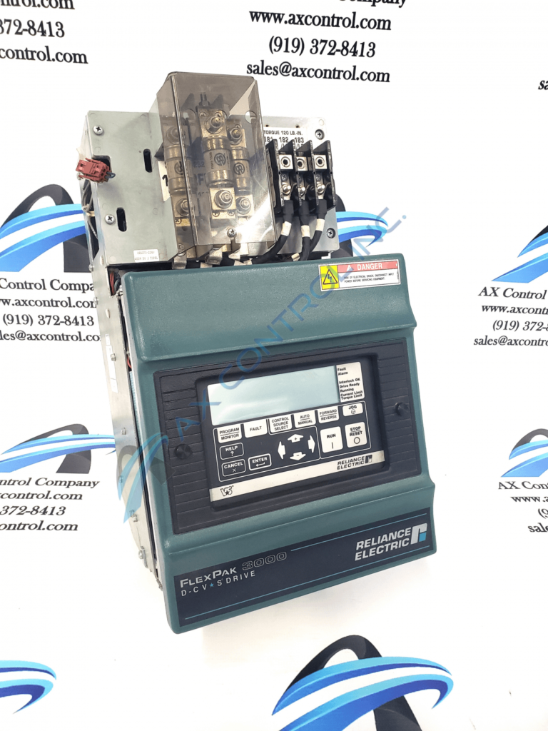 Motor Controllers like the FlexPak 3000 from Reliance Electric can be found in AX Control's inventory of motors and drives. 