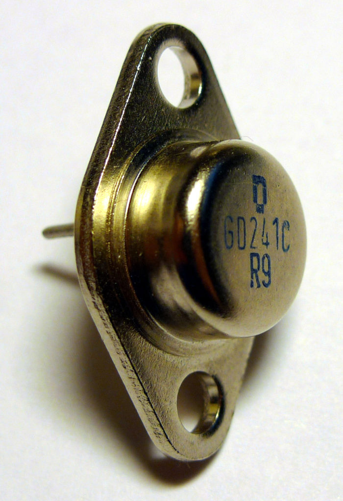 Transistors are a type of circuit board component. 
GD241 Transistor.jpg by Anonimski CC0 1.0