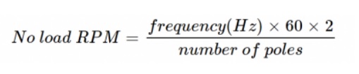 No load RPM calculation 
