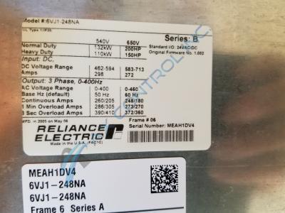 Reliance Electric - GV6000 Drives - 6VJ1-248NA - Wiring