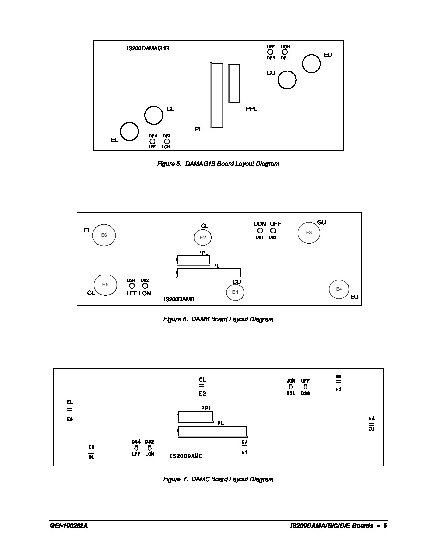 First Page Image of IS200DAMBG1ACB-Board-Layout.pdf