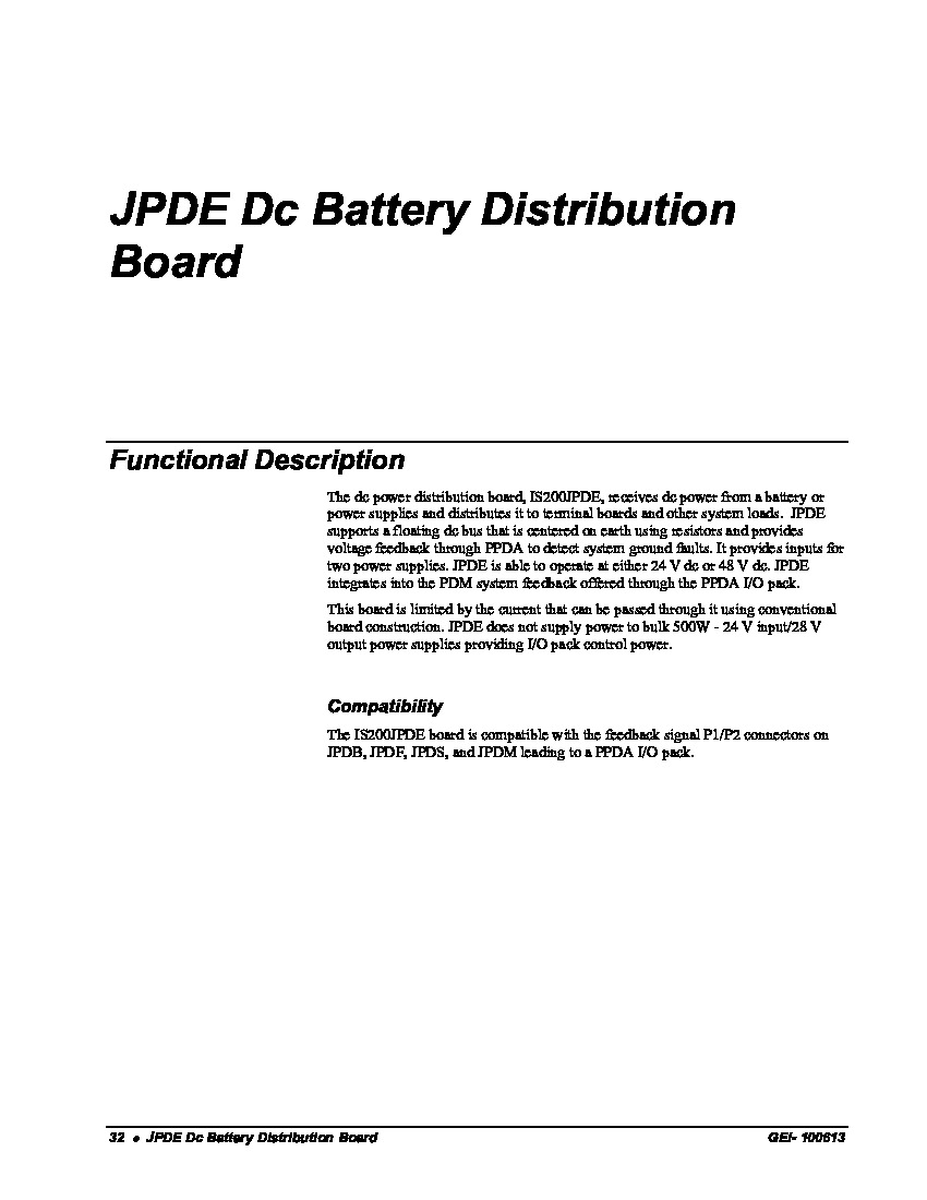 First Page Image of IS200JPDEG1A-Datasheet.pdf