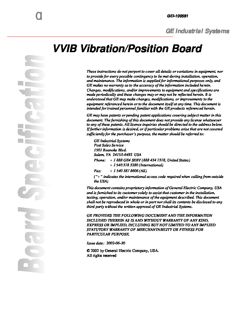 First Page Image of IS200TVIBH2BCC-Datasheet.pdf