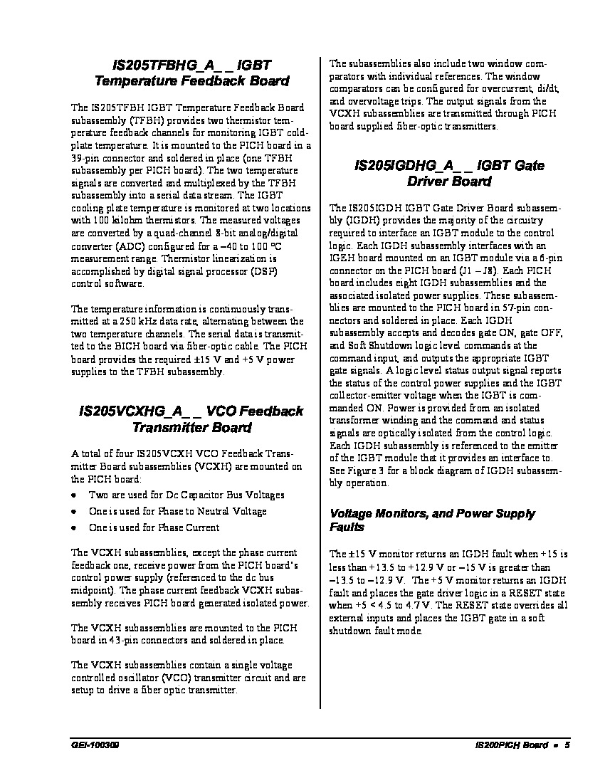 First Page Image of IS205TFBHG1AAA-Datasheet.pdf
