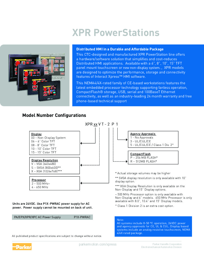 First Page Image of XPR10ST-4P3PartBreakdownGuide.pdf