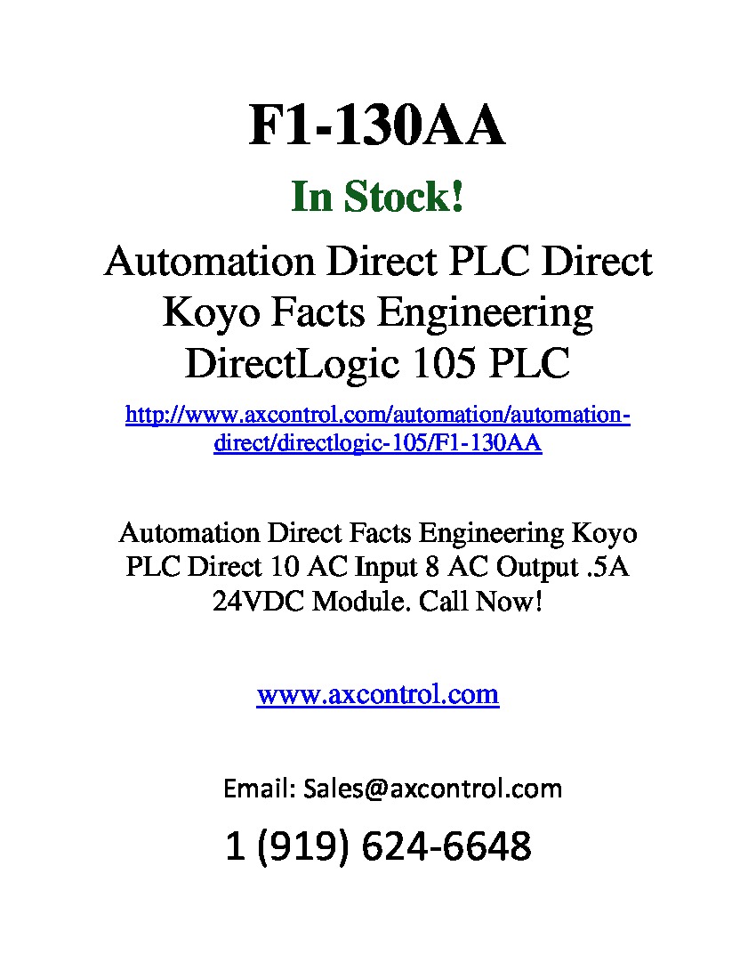 First Page Image of f1-130aa.pdf