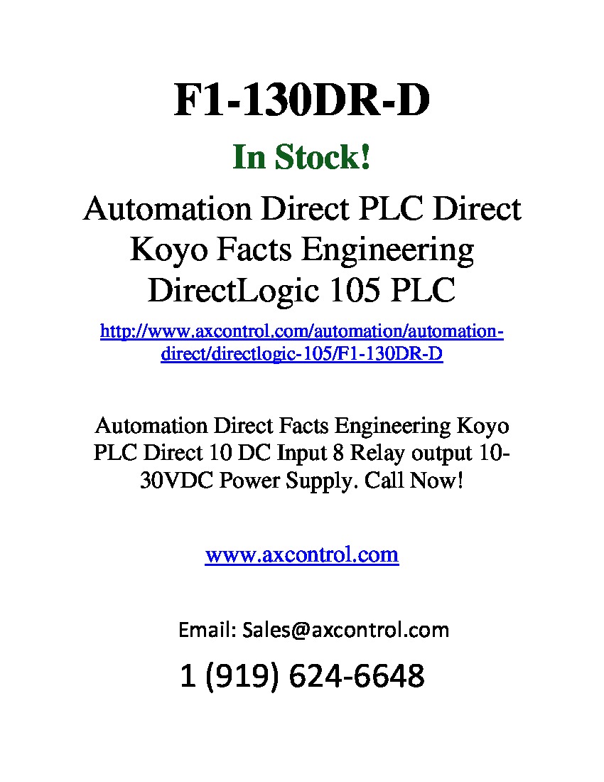 First Page Image of f1-130dr-d.pdf