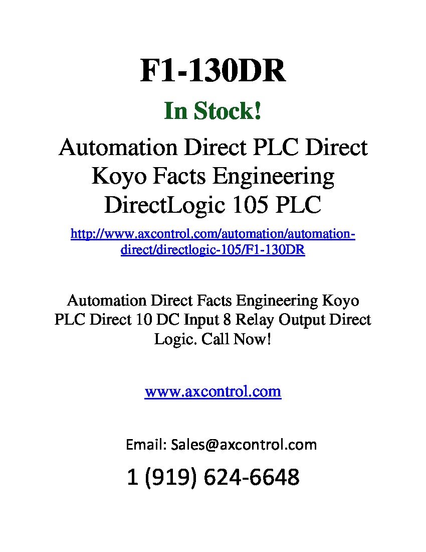 First Page Image of f1-130dr.pdf