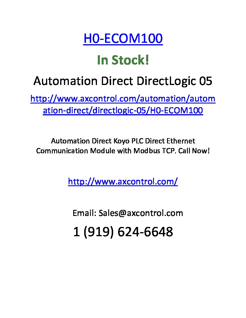 First Page Image of h0-ecom100.pdf