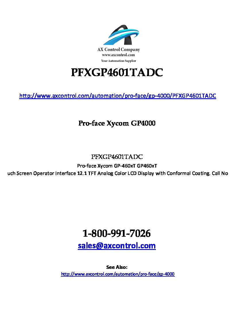 First Page Image of pfxgp4601tadc.pdf